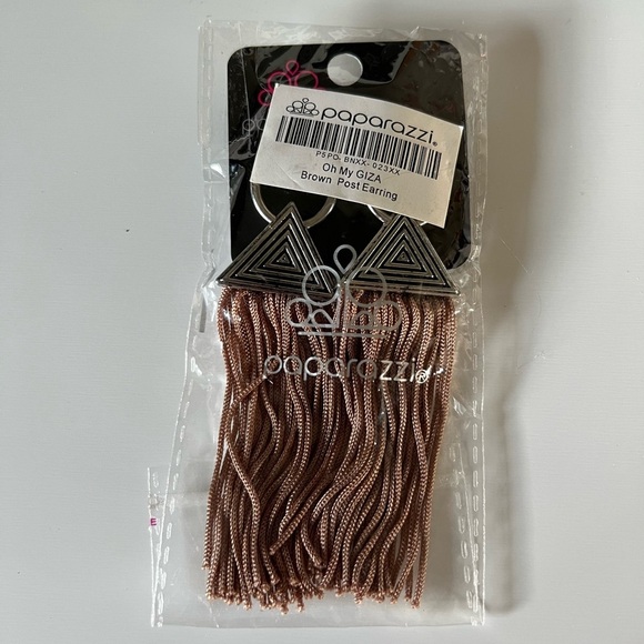 paparazzi Accessories - NIP Paparazzi Brown Fringe Earrings
